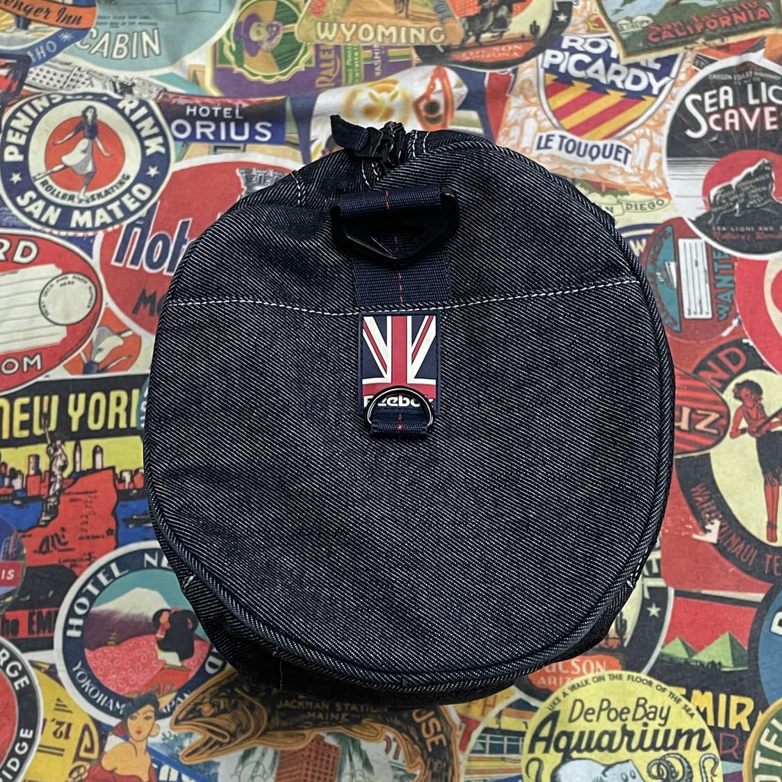 90s 리복 빅로고 데님 망치백 더플백  토트백 올드스쿨 가방 상품이미지5