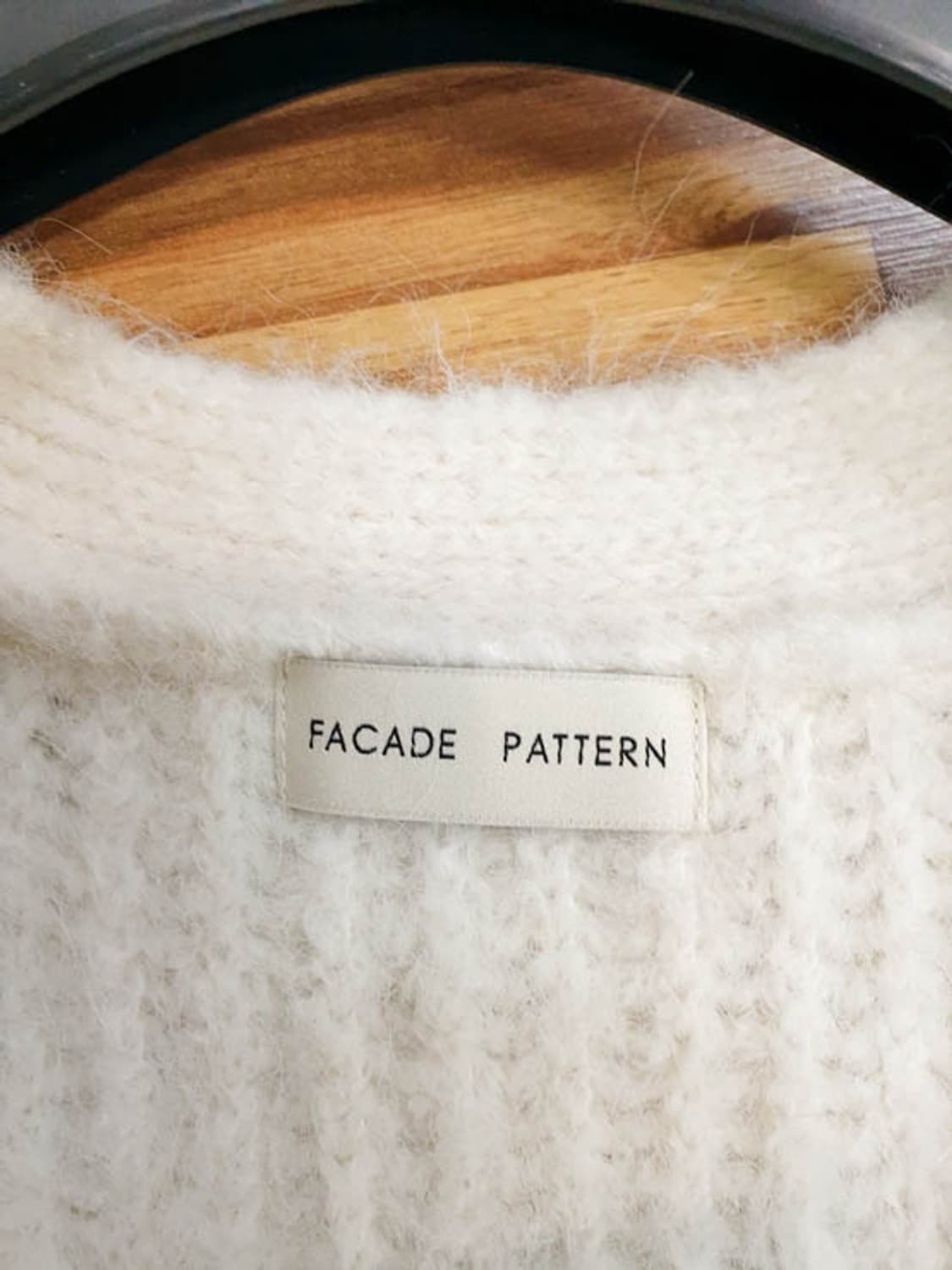 파사드패턴 여성 클라우드 알파카 가디건 S 상품이미지7