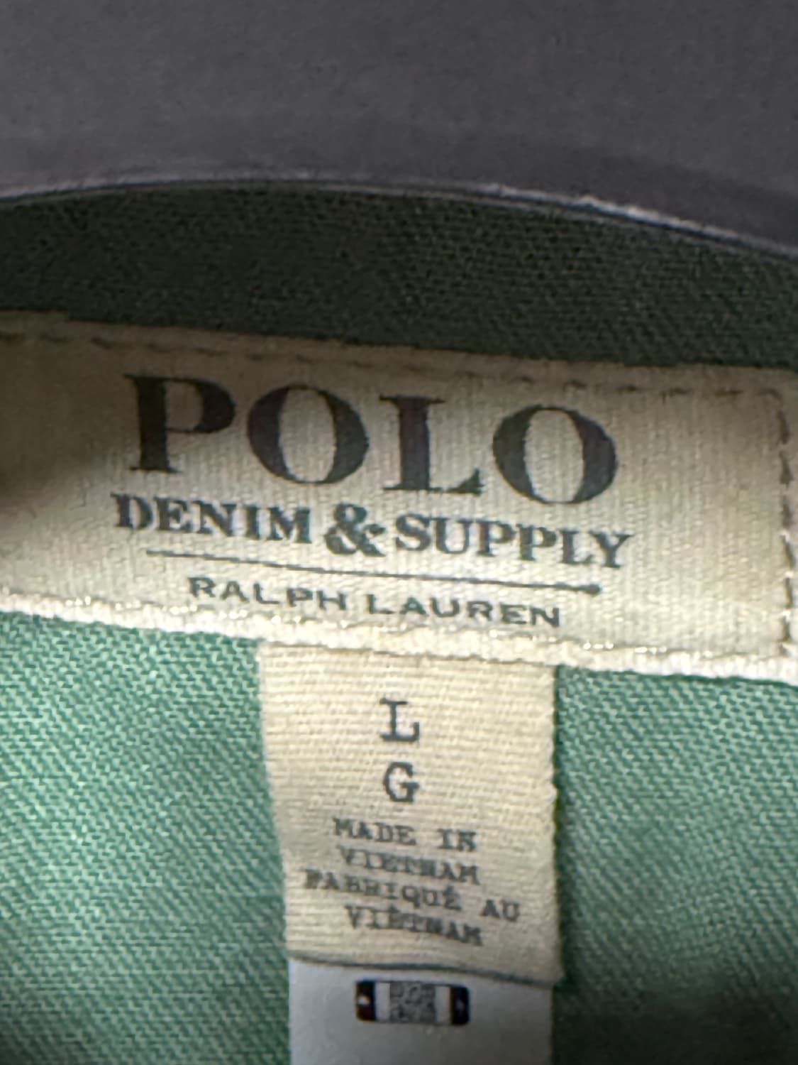 폴로 랄프 로렌 클래식핏 데님 웨스턴 셔츠: 그린 / L 상품이미지3