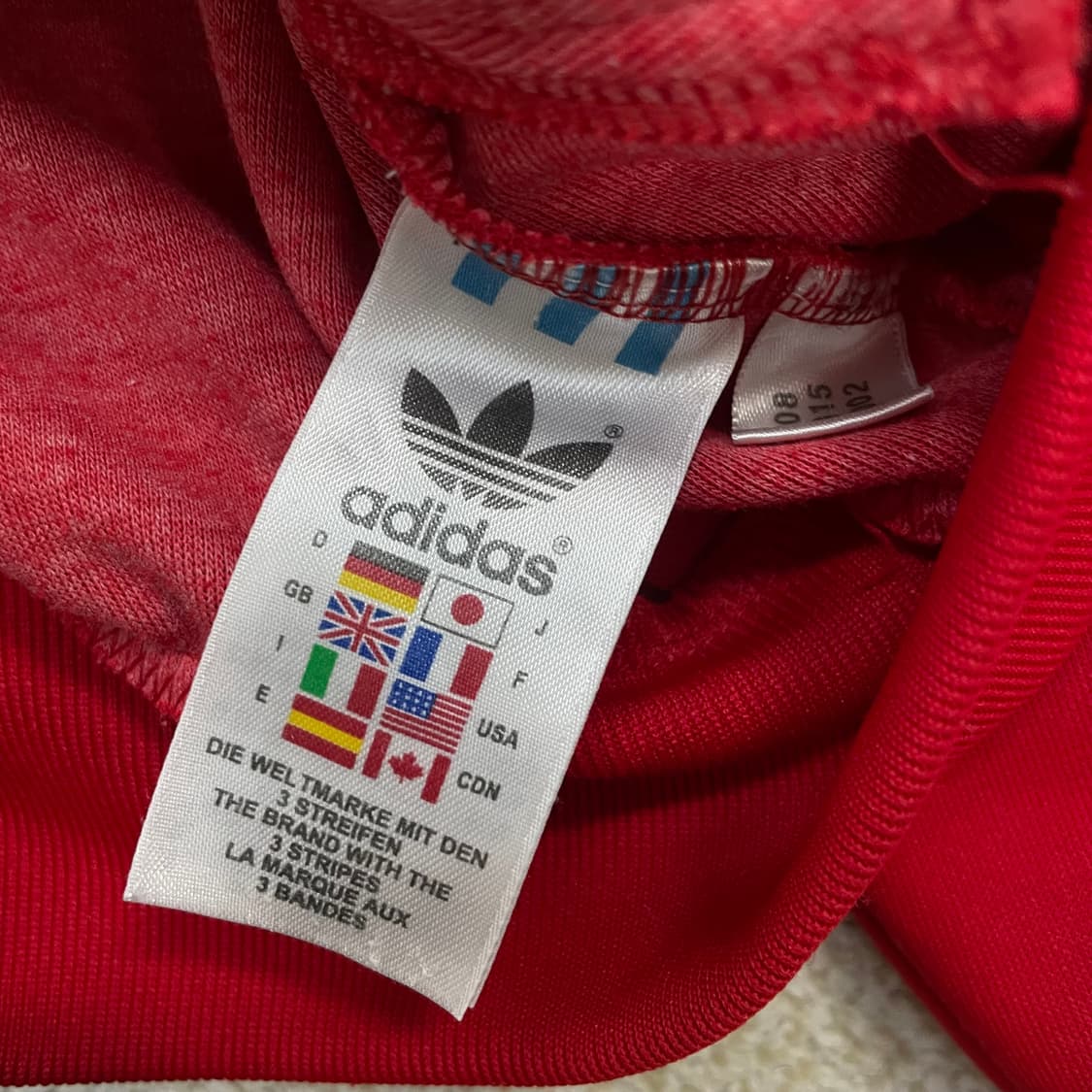 아디다스 오스트리아 트랙탑 져지 레드 화이트 상품이미지5