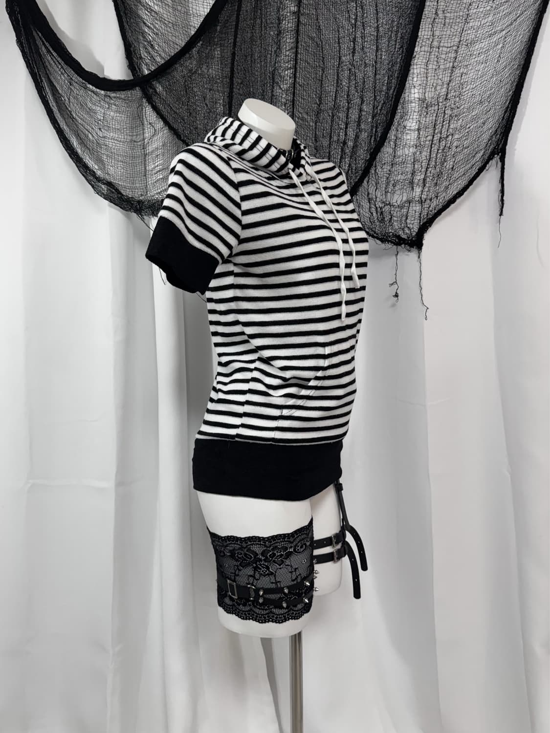 stripe hood t-shirt 상품이미지2