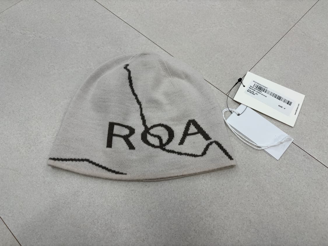 ROA 로고 비니 (아이보리) 상품이미지1