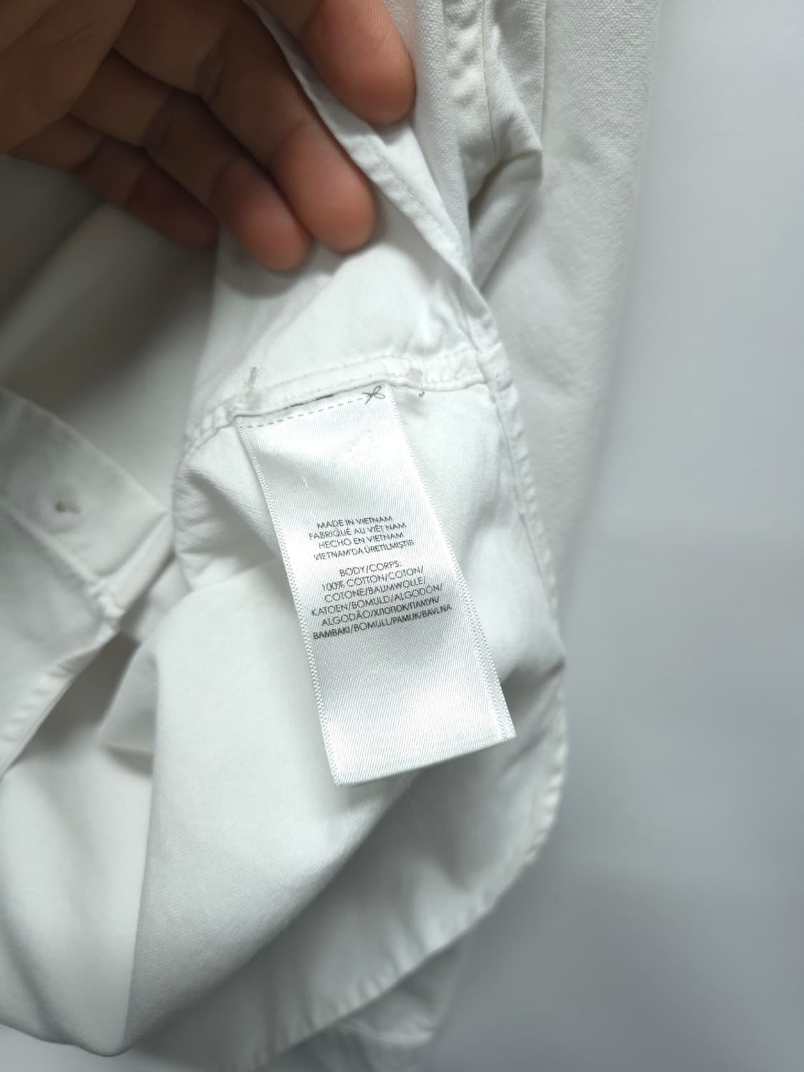 폴로 랄프로렌 멀티포니 화이트 코튼 셔츠 (95) 상품이미지6