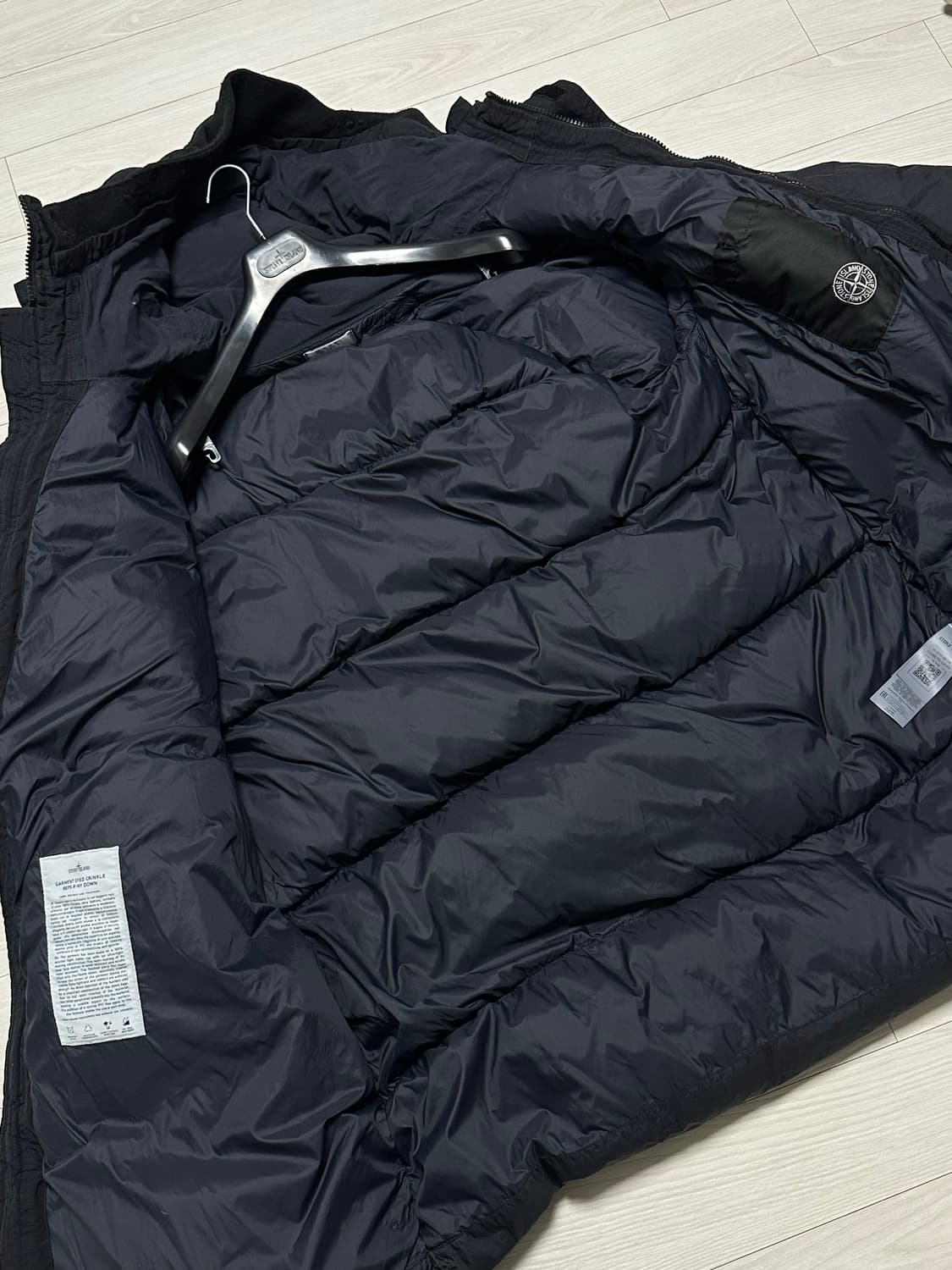 스톤아일랜드 크링클랩스 롱패딩 22fw 3XL(110) 블랙 상품이미지4