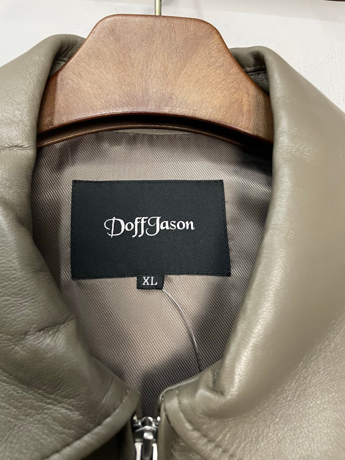 도프제임슨 카키그레이 투웨이 레더자켓 H1898 상품이미지5