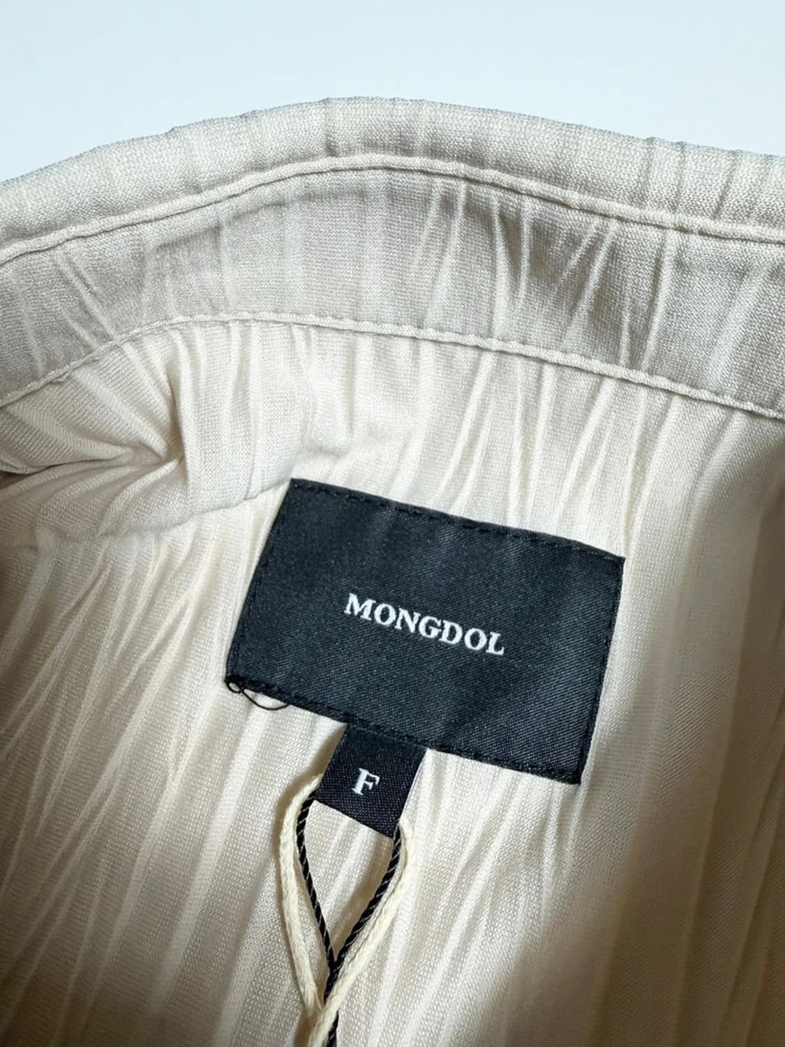 몽돌 21SS 헤링본 플리츠 오버 셔츠 원피스 R2124 상품이미지5