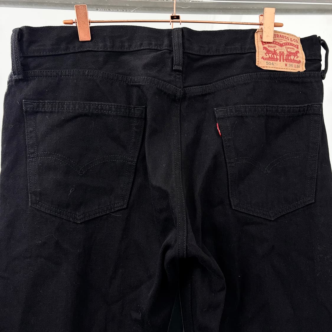 리바이스 504 블랙진 상품이미지5