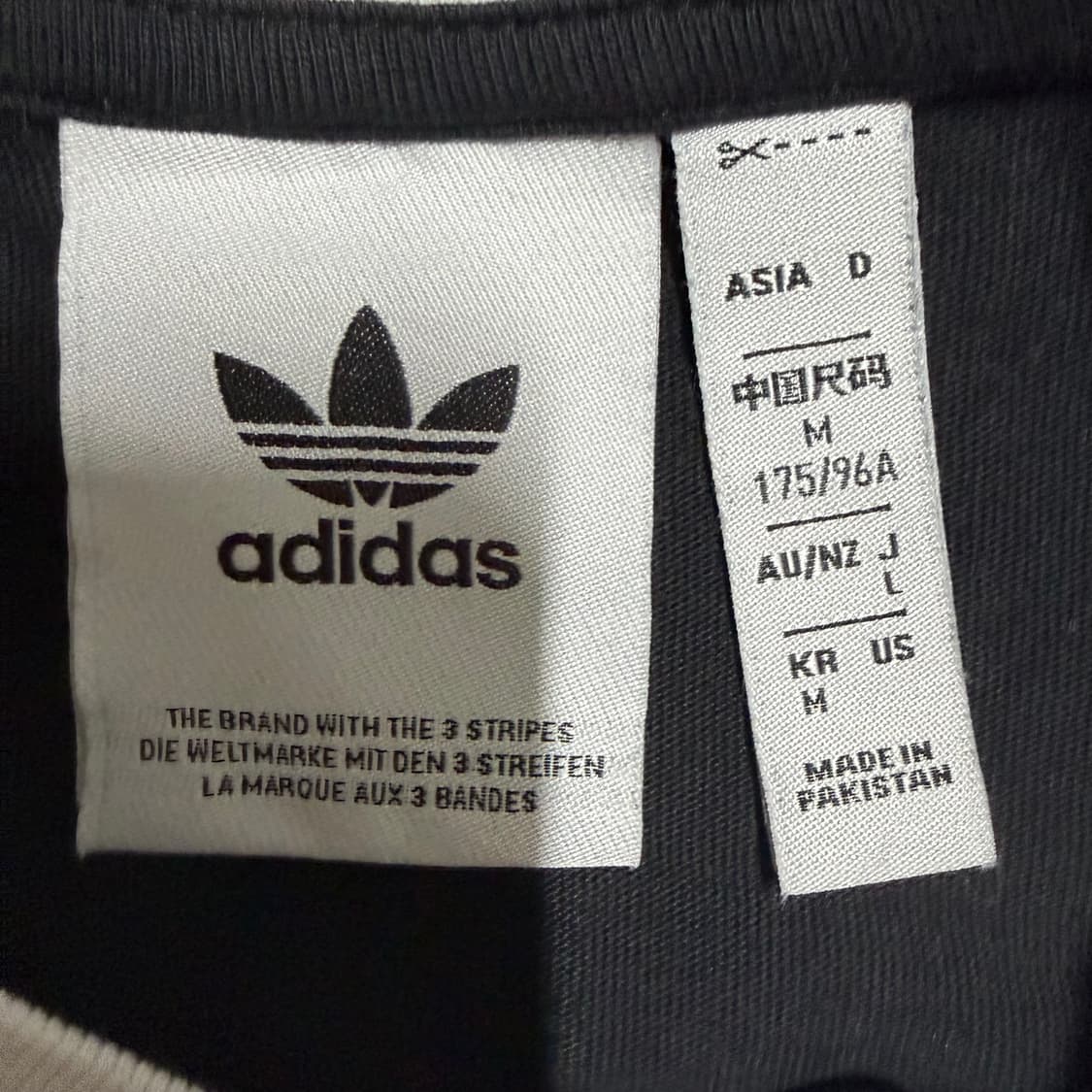 아디다스 블랙 삼선 반팔티 m 상품이미지3