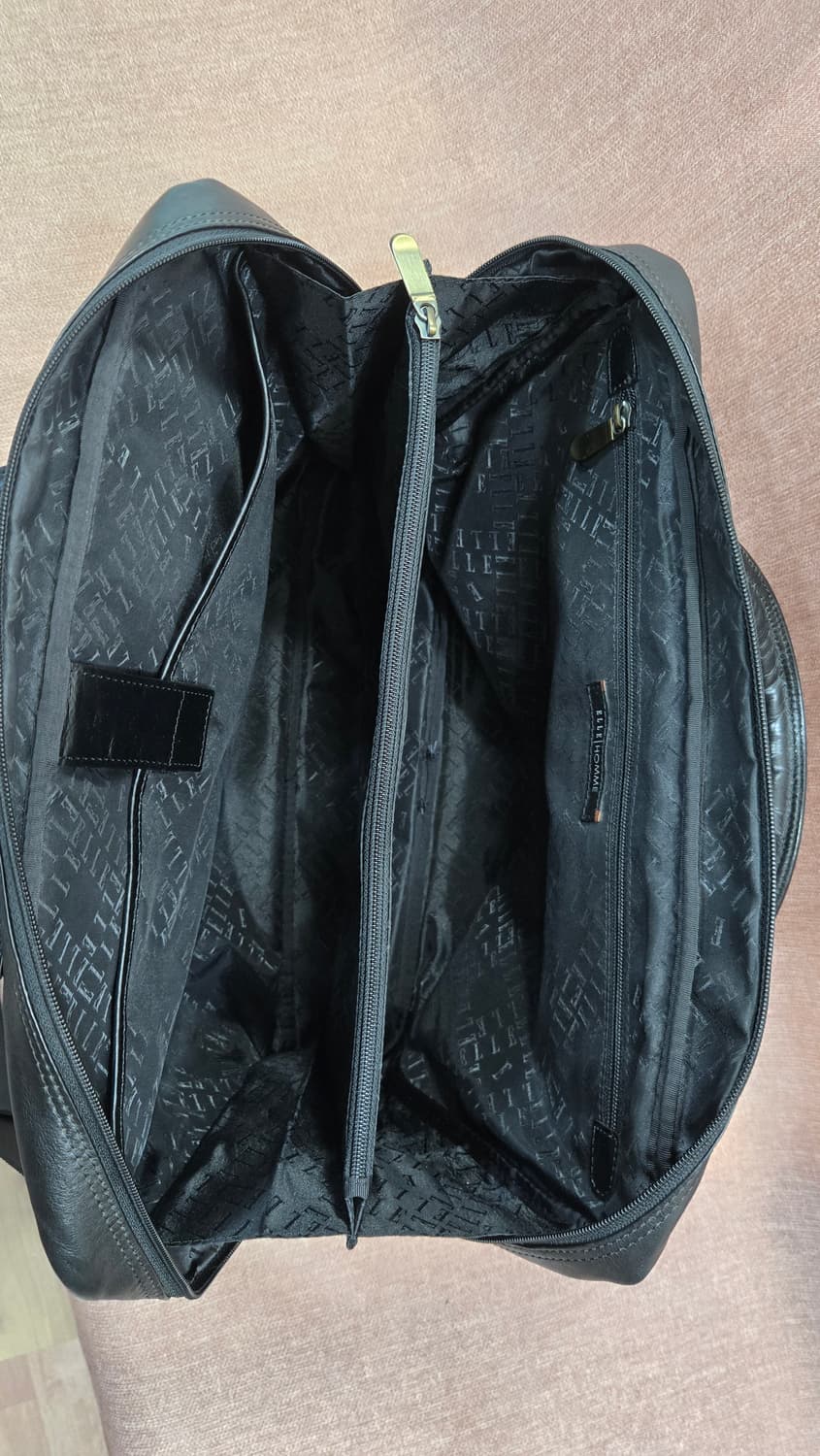 엘르옴므 블랙 가죽 서류 가방 상품이미지7