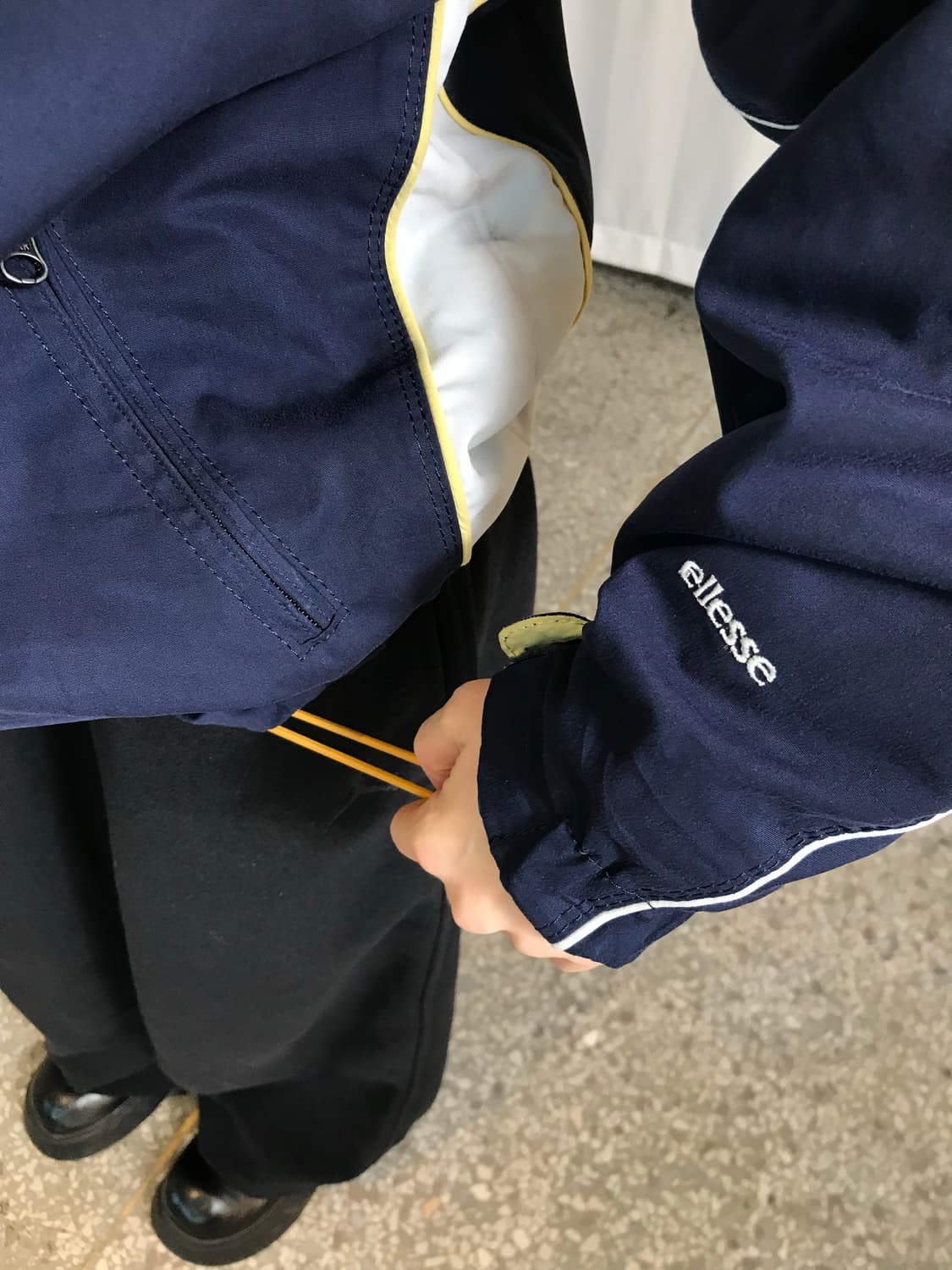 엘레쎄 네이비 트랙 후드 자켓 상품이미지8