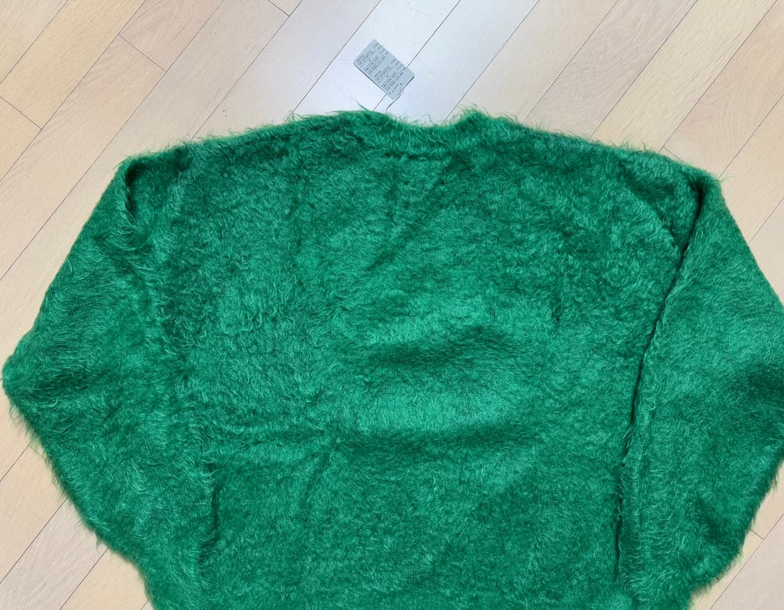 [M] 세인트미카엘 23AW 모헤어 크루넥 니트 그린 상품이미지4