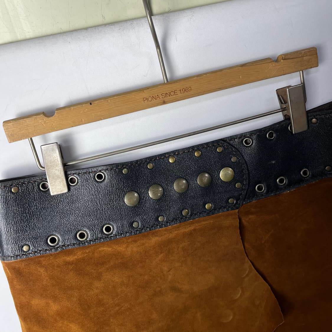 [Zahara Hip Roses] 보헤미안 레더 랩 스커트 상품이미지3