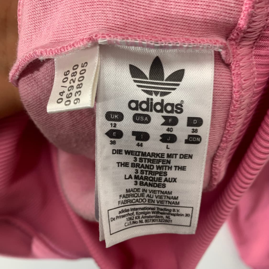 아디다스 딸기 우유 후드 파이어버드 베이비핑크 트랙탑 져지 상품이미지5