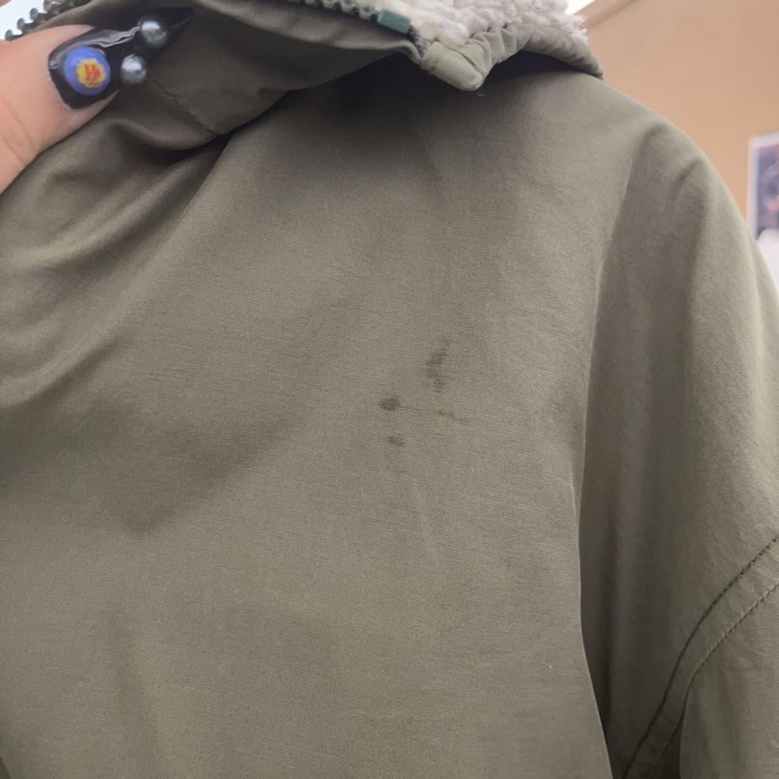 루츠 빈티지 빅포켓 올리브카키 양털 반집업 아노락 100 C08698 상품이미지8