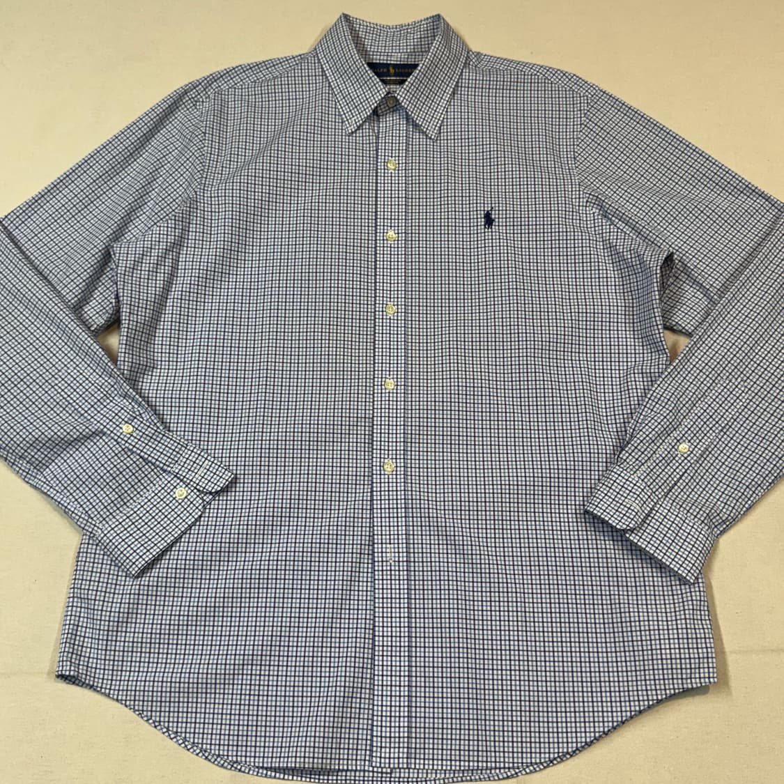 L) 폴로 랄프로렌 블루 체크 포플린 셔츠 상품이미지2