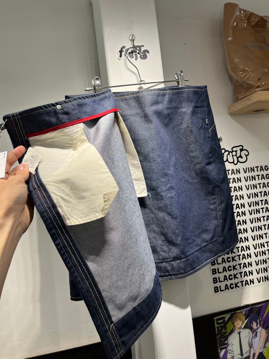 리바이스 엔지니어드진 데님 랩 스커트 상품이미지6