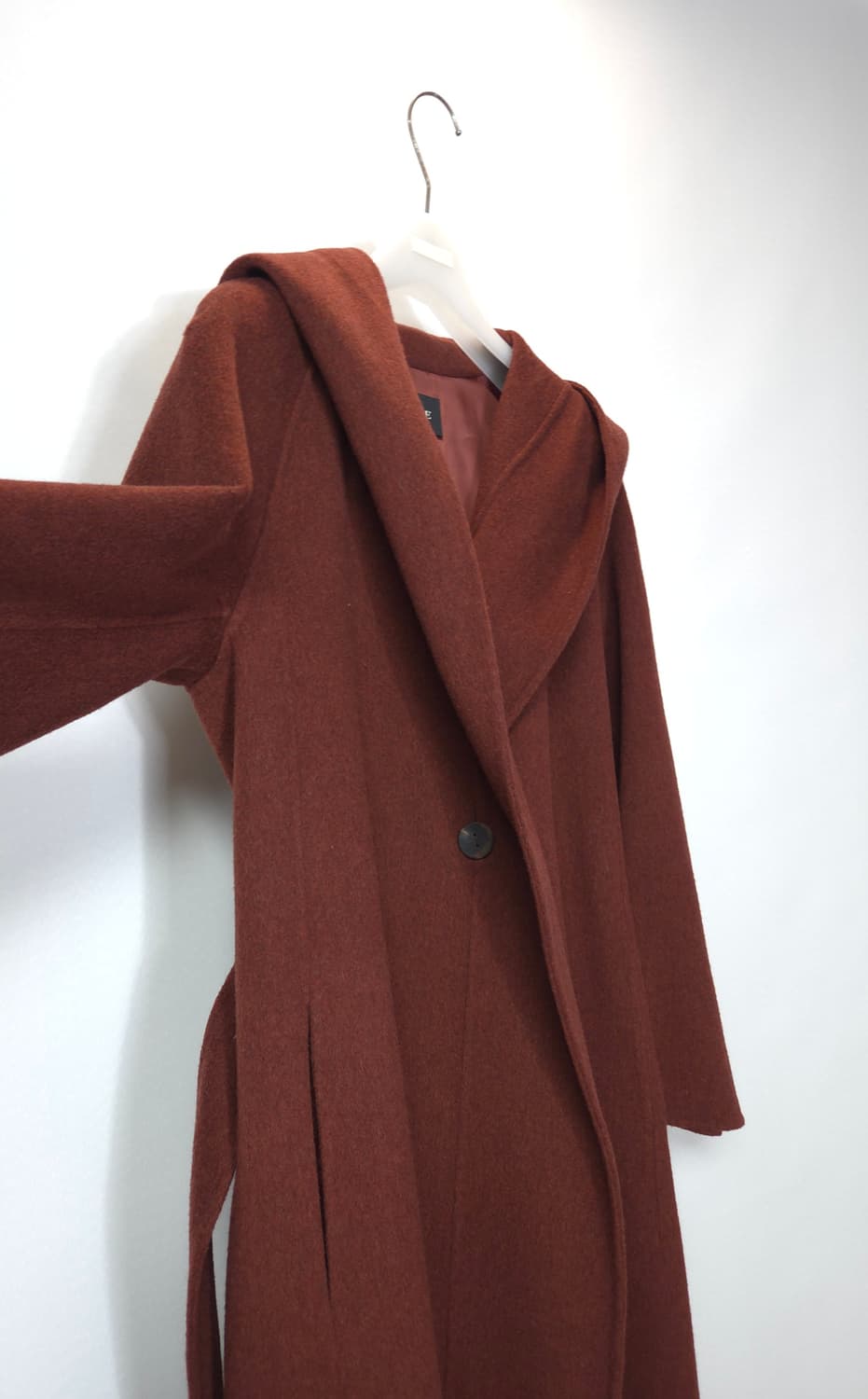 한섬 마인 캐시미어 블렌드 후드 롱코트 44~66 상품이미지4