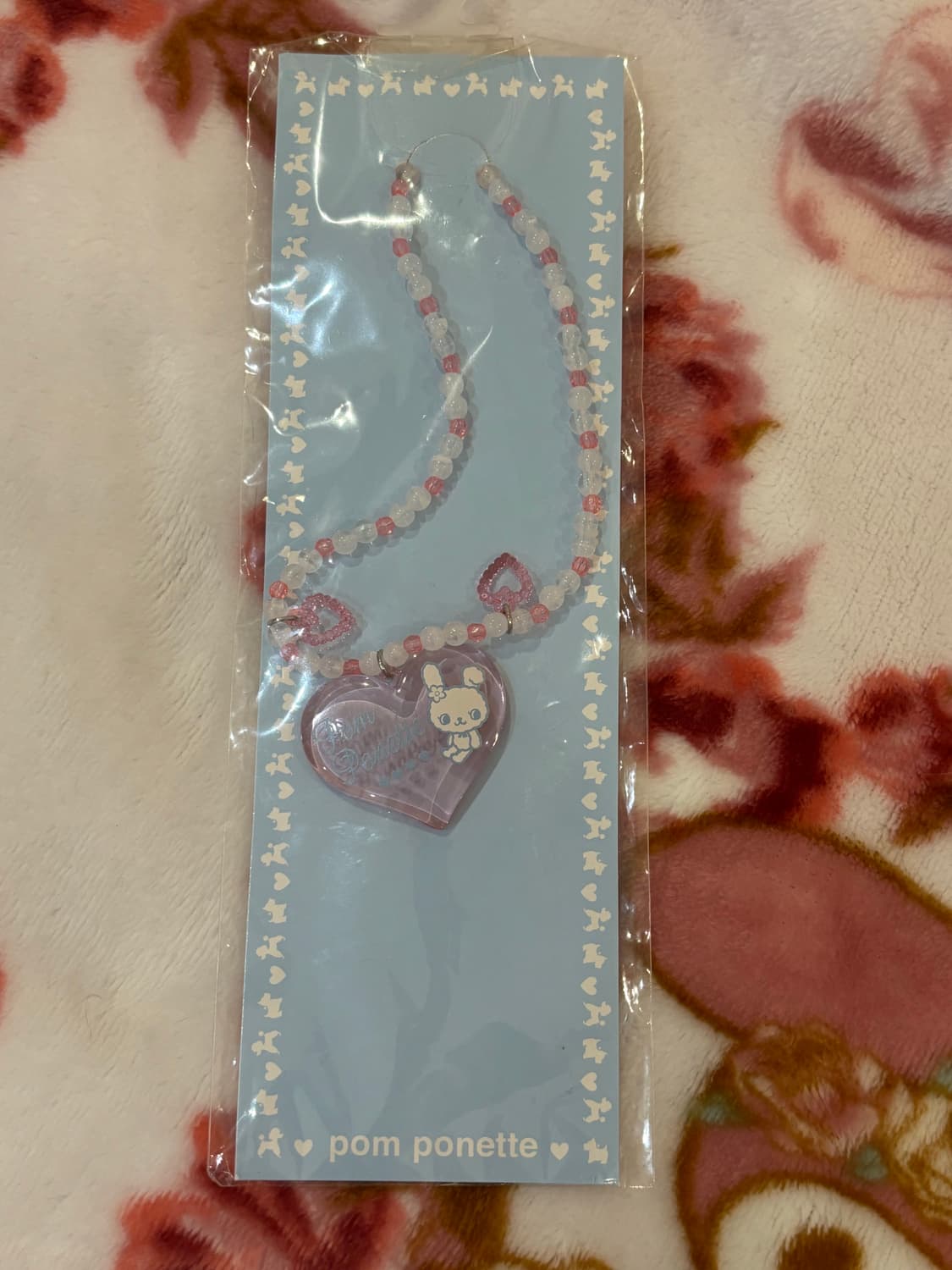 폼포넷 빅 하트 비즈 목걸이 상품이미지1