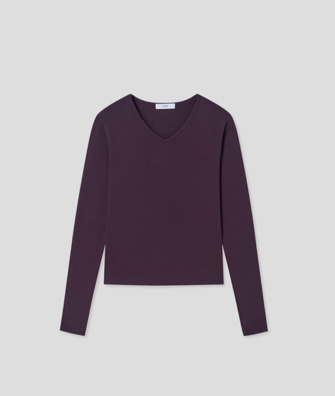 포저 브이넥 롱슬리브 니트 긴팔 티셔츠 상품이미지3