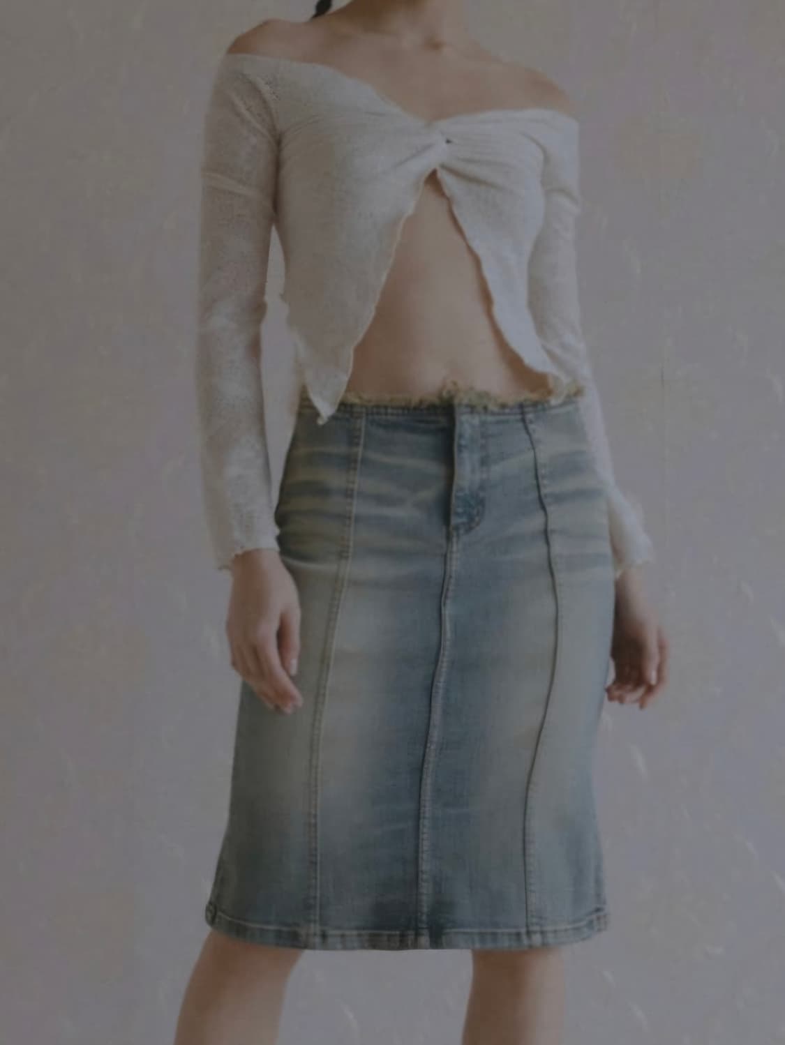 익스파이어드걸 오프숄더탑 raven top 상품이미지2