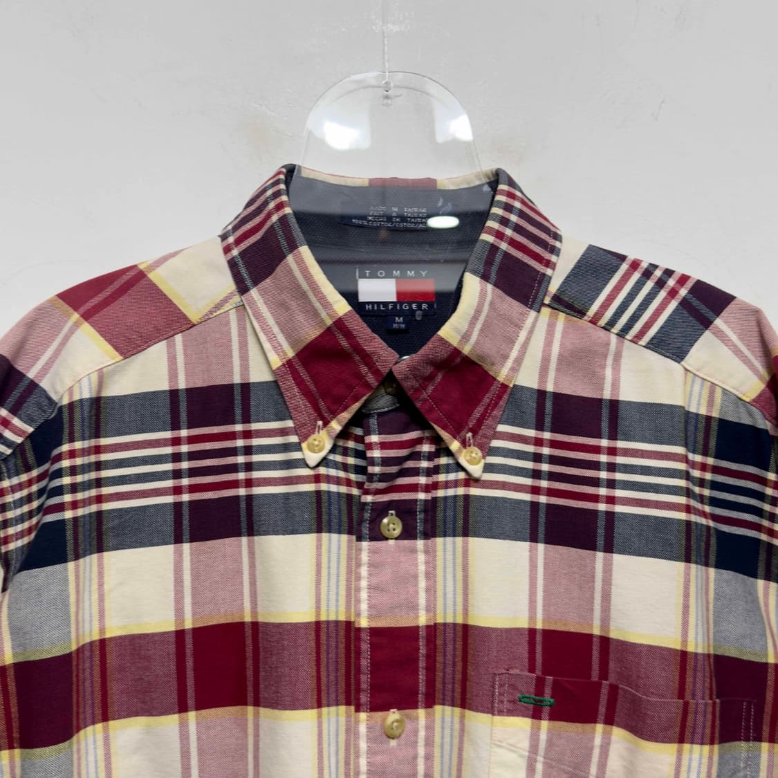 90s 타미힐피거 체크 셔츠 상품이미지2