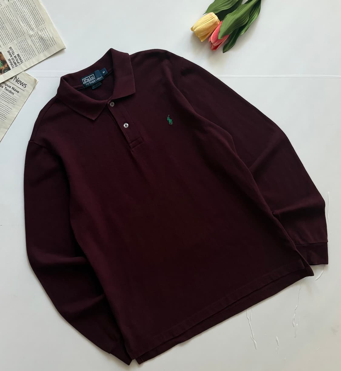 Polo 폴로랄프로렌 버건디 카라티  상품이미지1