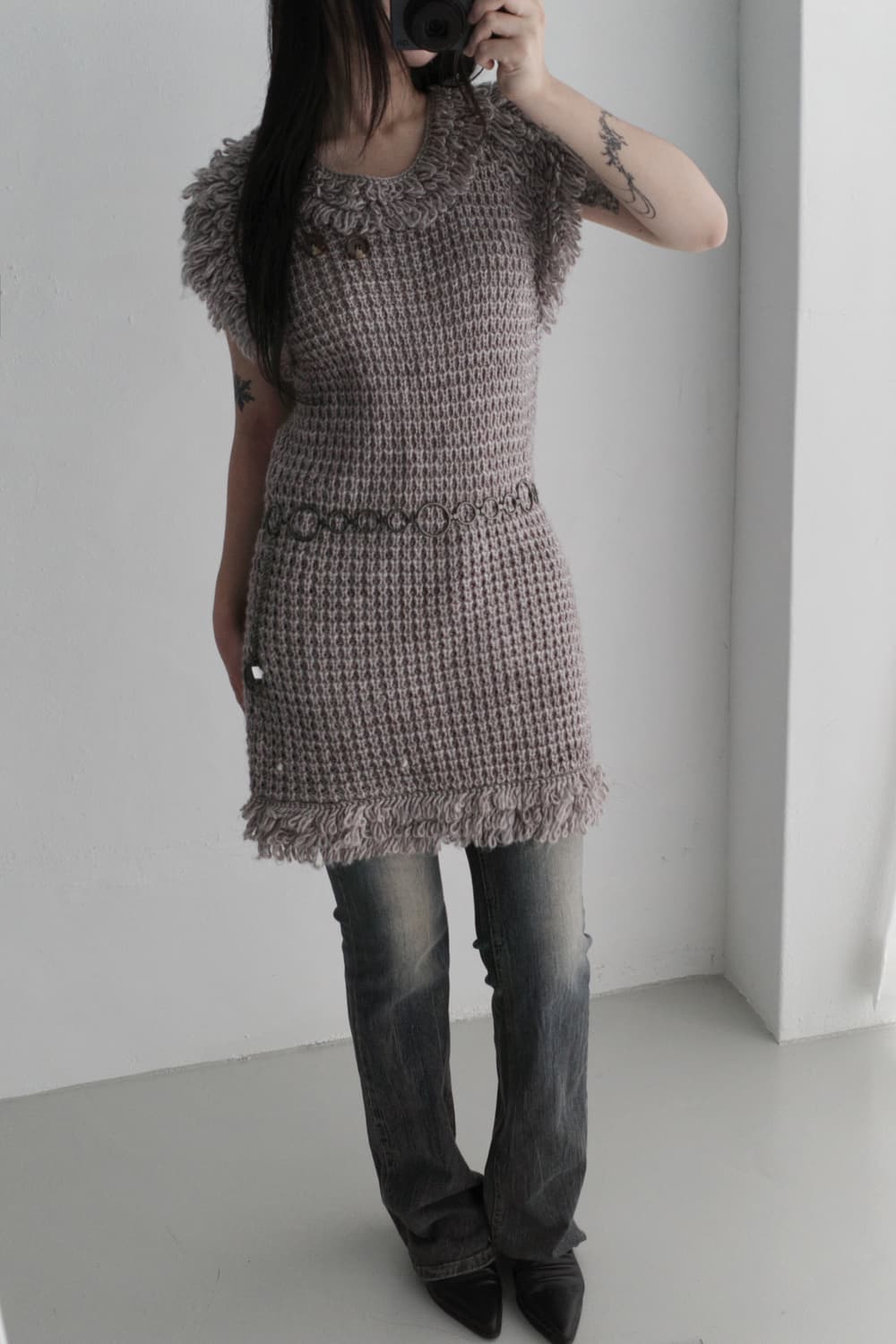 knit button one-piece 상품이미지6