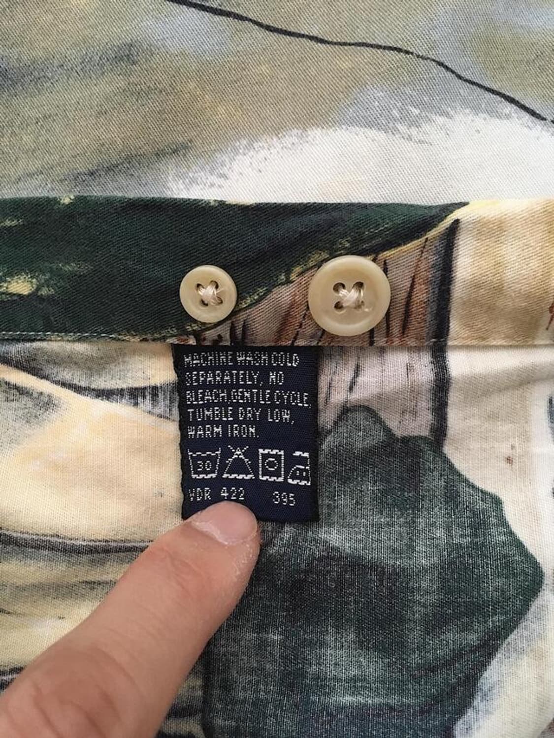 00s Old Nautica all-over printed shirts 상품이미지5