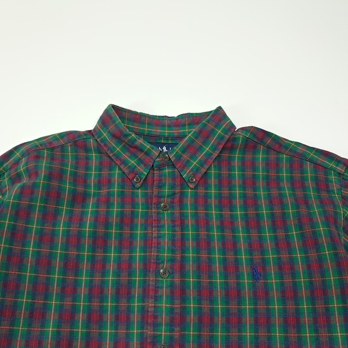 CL764 XL 폴로 00s 크리스마스 타탄체크 버튼다운 셔츠 남방 상품이미지2