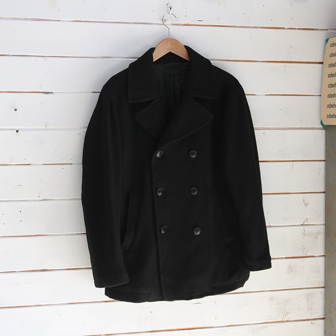 (착용컷) 유니클로 모직 피코트 (남성용 100) 상품이미지1