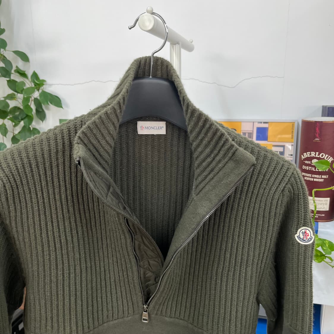 몽클레어 풀오버 하프집업 니트 M 상품이미지5