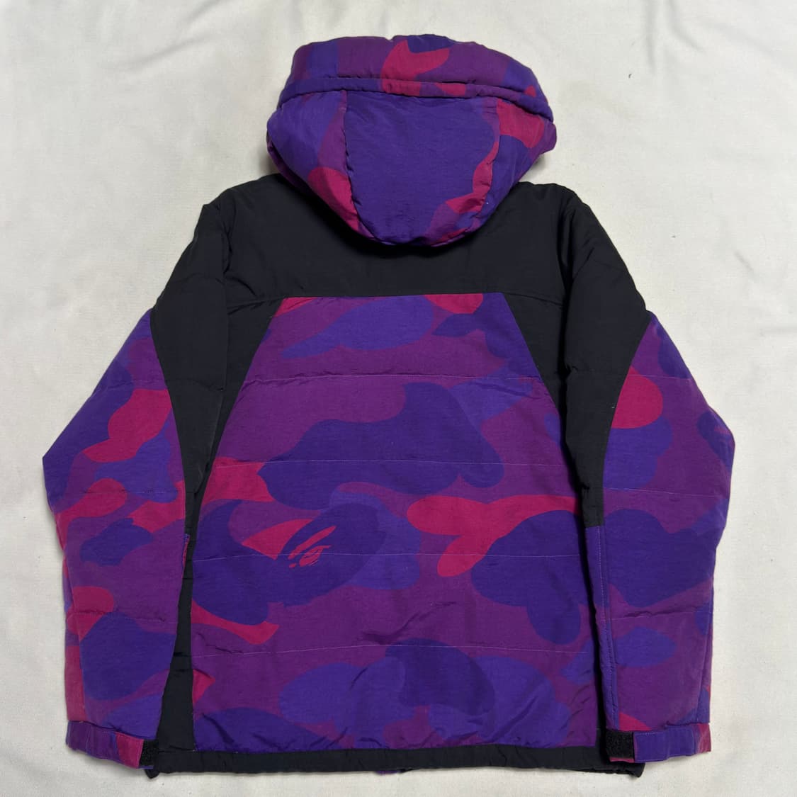 L 베이프 퍼플 카모패턴 스키 보더 다운 패딩 상품이미지3