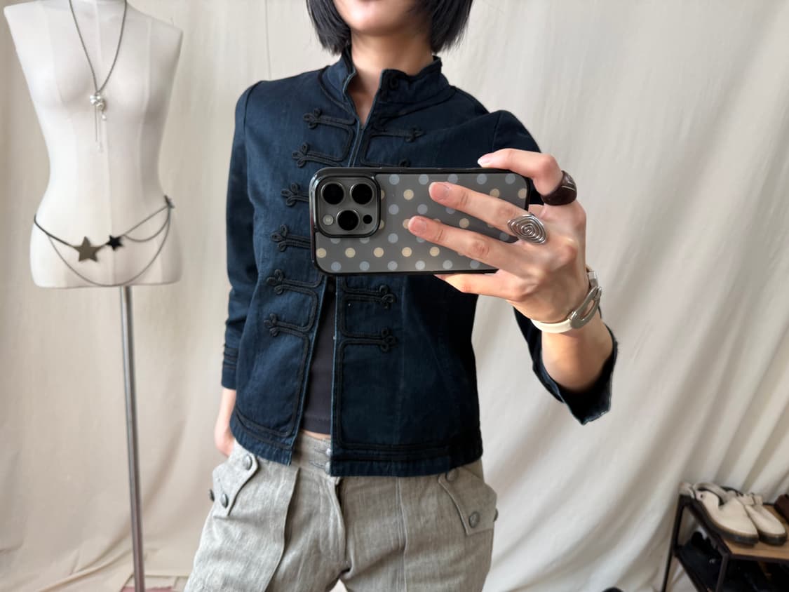 L'equipe 요시에 이나바 데님 나폴레옹 자켓 상품이미지3