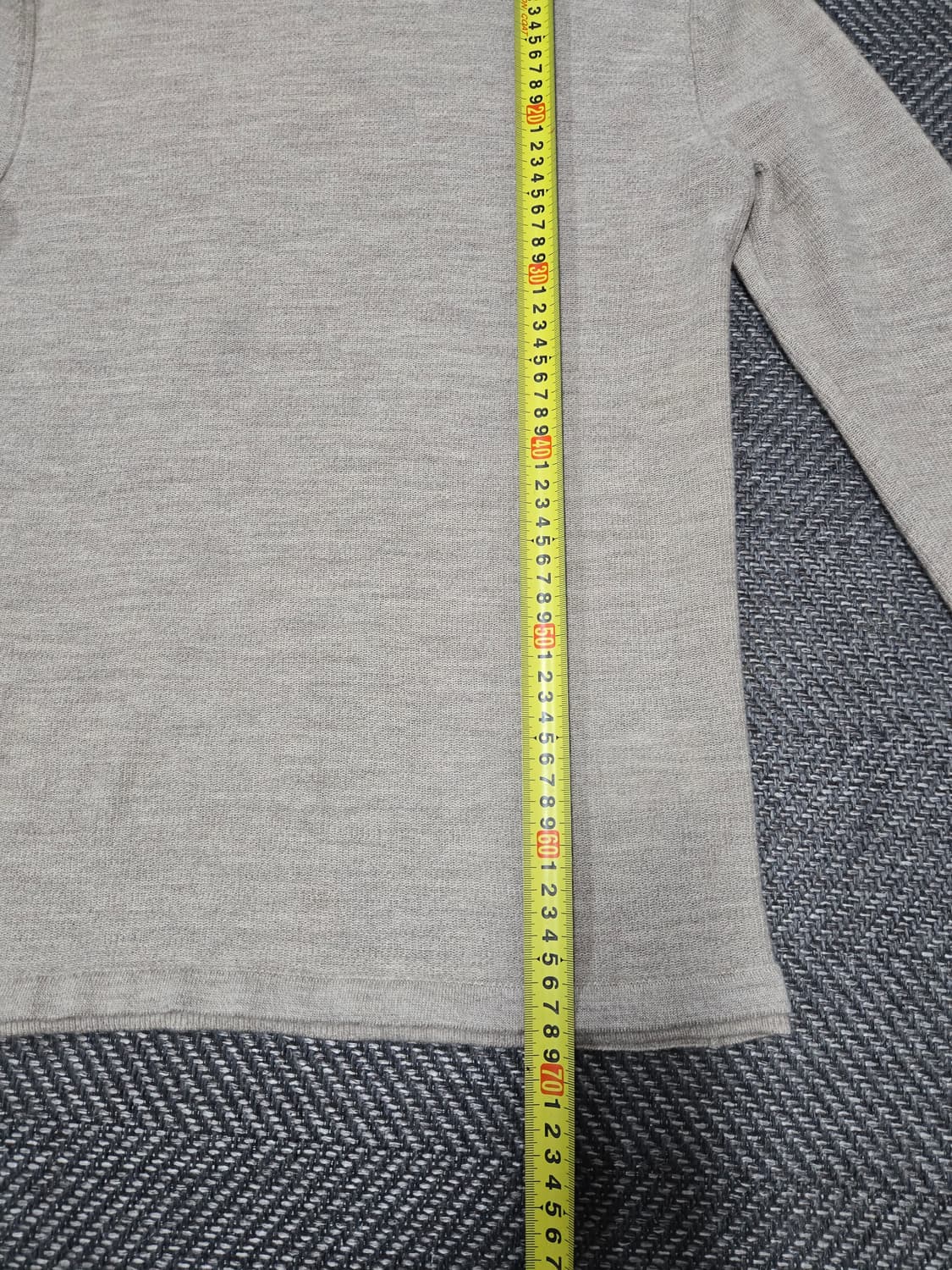 시리즈 이태리 트위드 라운드 니트 베이지 모100%니트티 상품이미지8