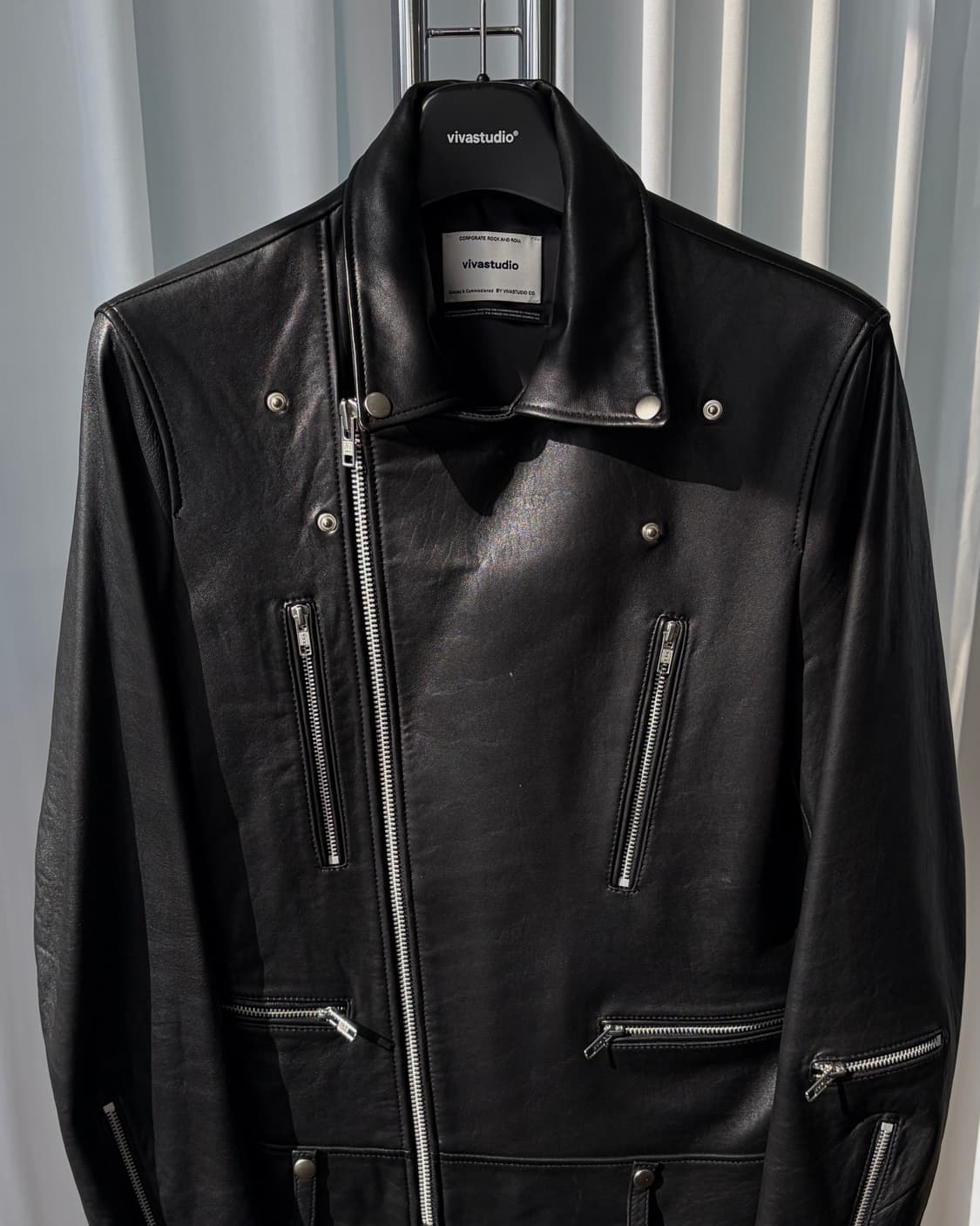 [L]비바스튜디오 테리 라이더 램스킨 양가죽 자켓 상품이미지6