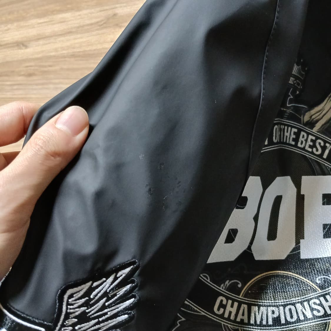 택붙은 미사용 MUSCOLO 머스콜로 바시티 누빔 헬스 점퍼 패딩 자켓 상품이미지8