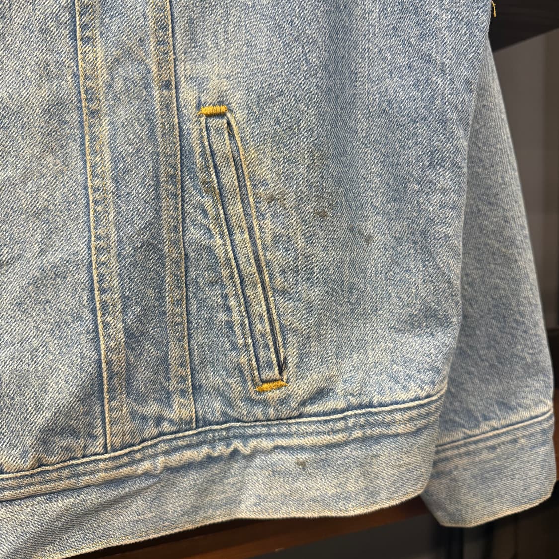 90s LEE 빈티지 리 101J 스톰 라이더 블랭킷 데님 자켓 N000 상품이미지6