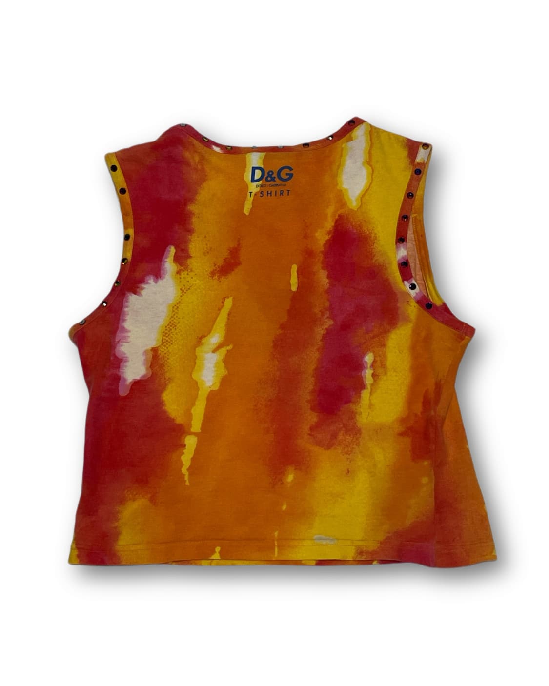 돌체앤가바나 타이다이 스컬 슬리브리스 탑 상품이미지2