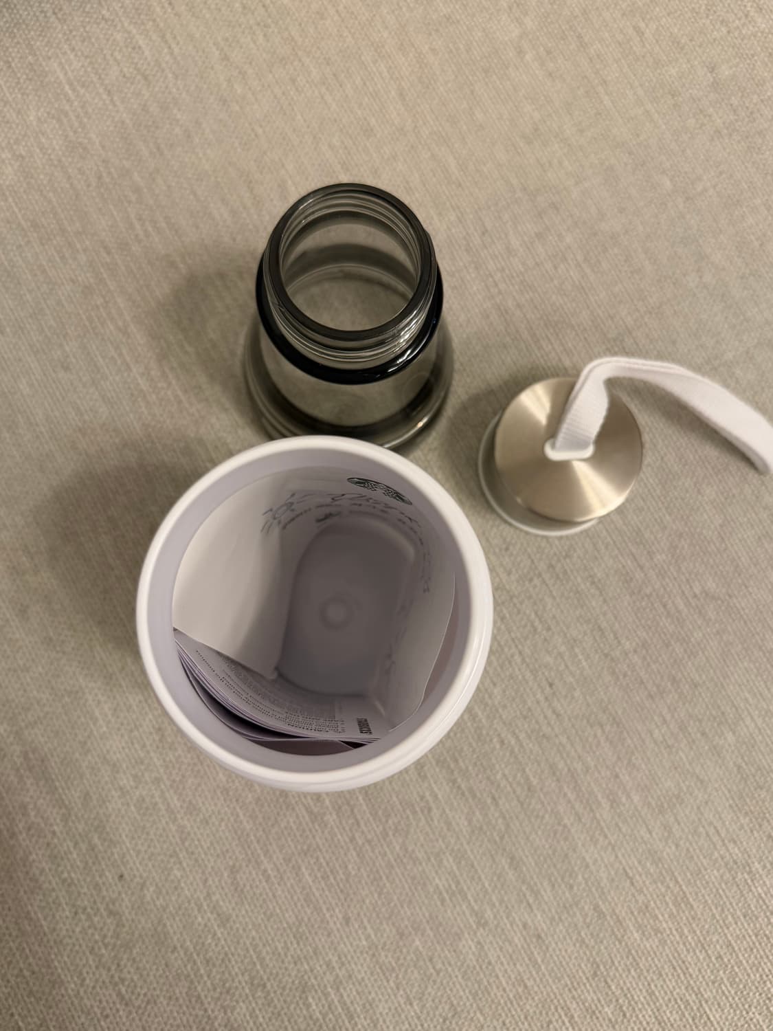 [새상품] 스타벅스 화이트 서니 스트랩 텀블러 한정판 500ml 시세 7 상품이미지4