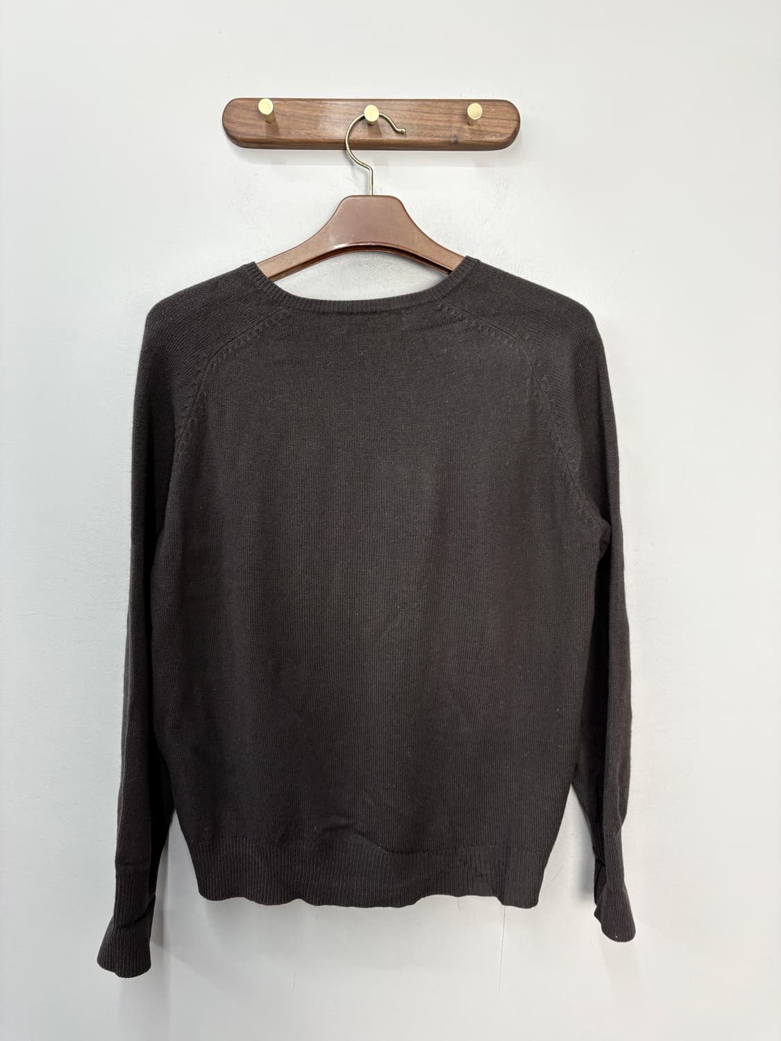 폴로랄프로렌 포니로고 딥브라운 브이넥 램스울 니트 A3531 상품이미지4