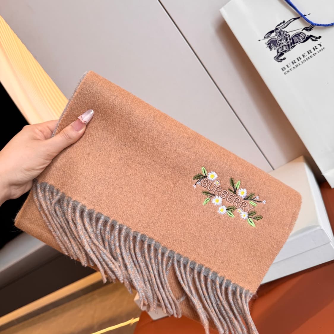 버버리숙녀 리버서블 스카프100% 램스울 상품이미지2