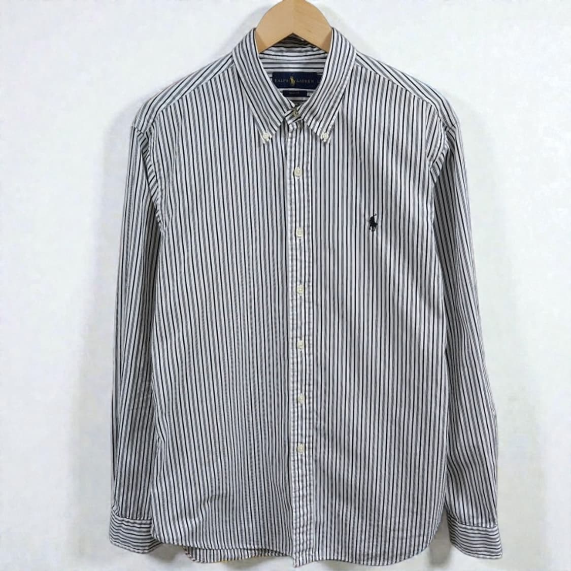 105 POLO 폴로 랄프로렌 블랙 스트라이프 셔츠 상품이미지1