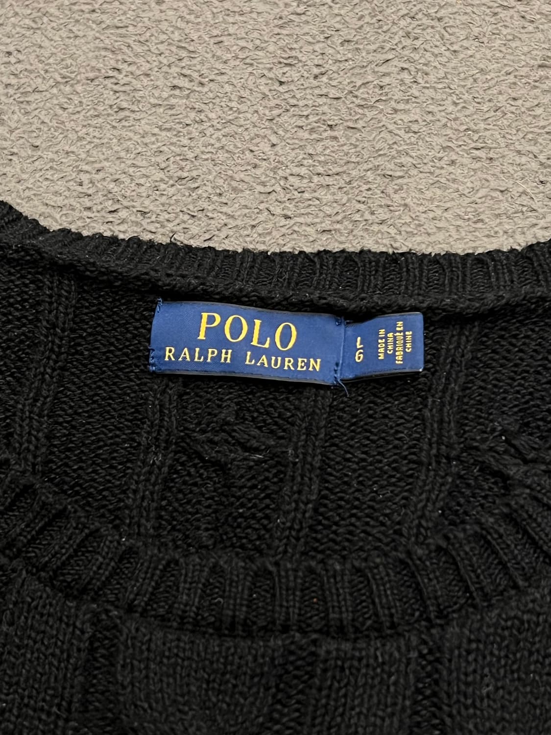 폴로 랄프로렌 꽈배기 니트 처분  상품이미지3