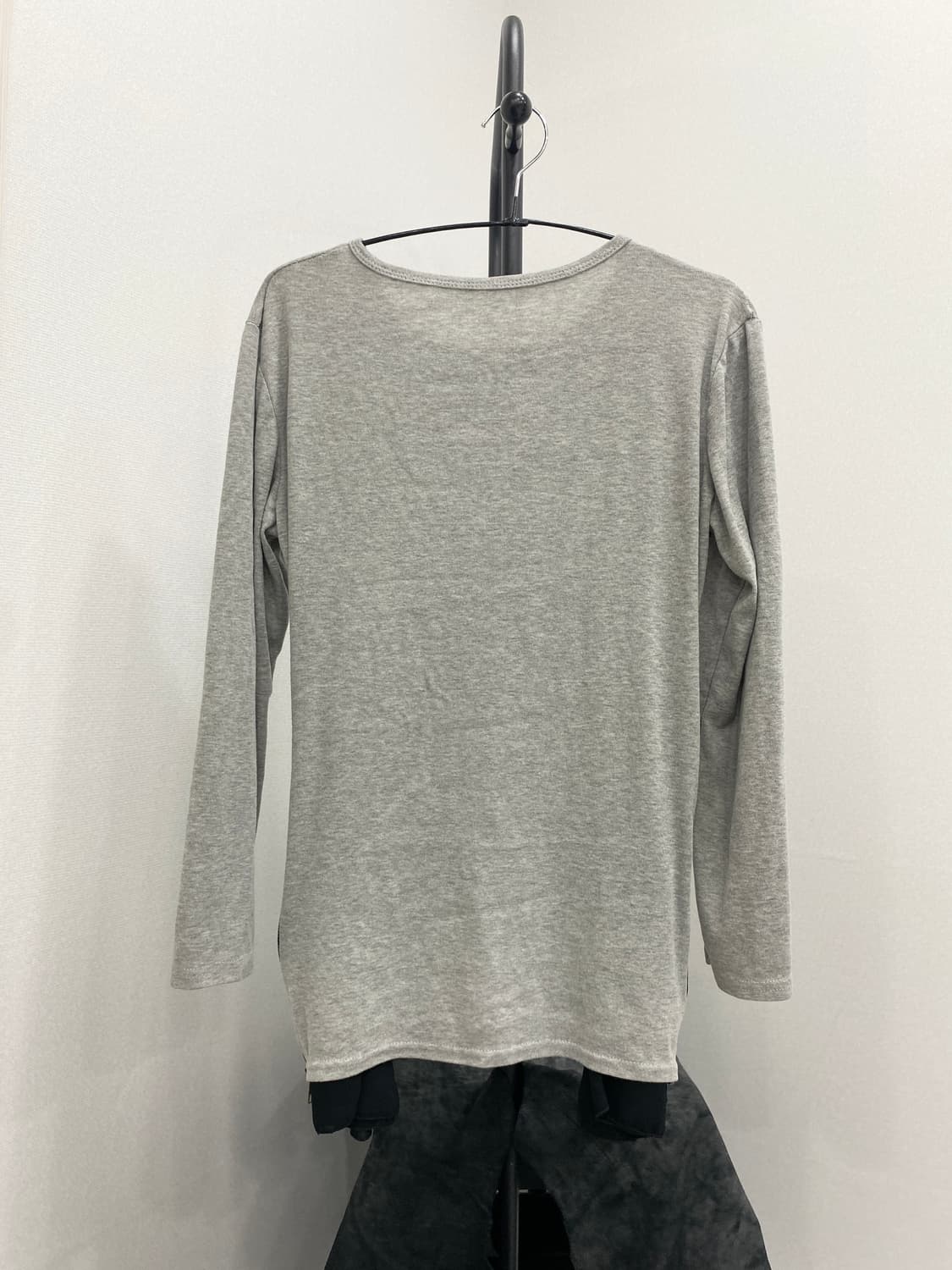 Side Zipper Chiffon Layered Long Top 상품이미지6