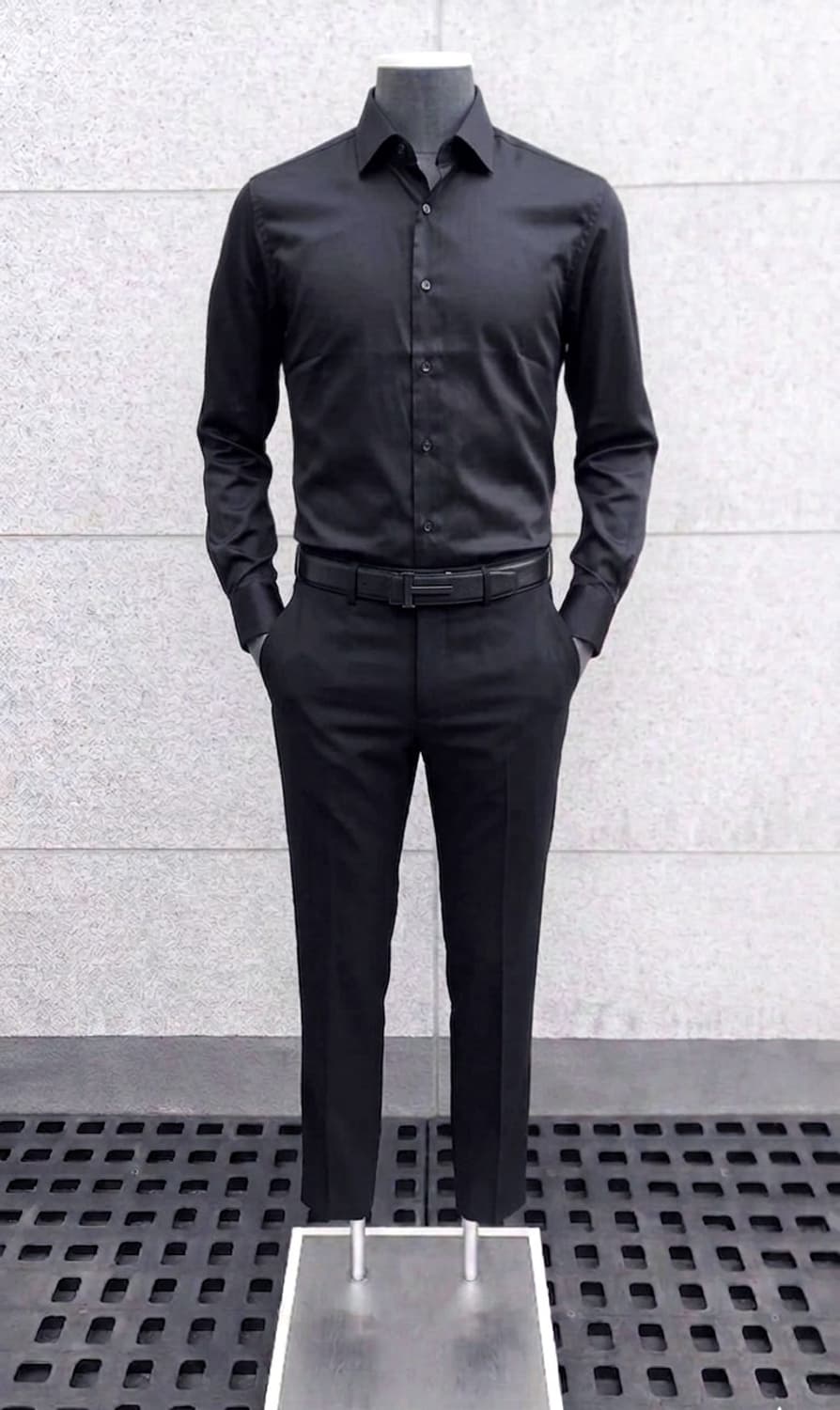 지오지아 And Z / 앤드지 블랙 드레스셔츠 / 100 상품이미지3