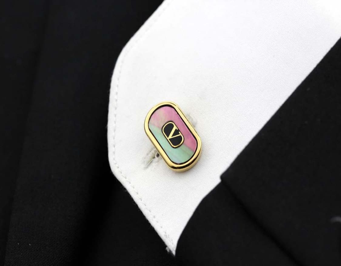 발렌티노 가라바니 4.9cm A등급 천연자개 하이엔드 넥타이핀 커프스 상품이미지10