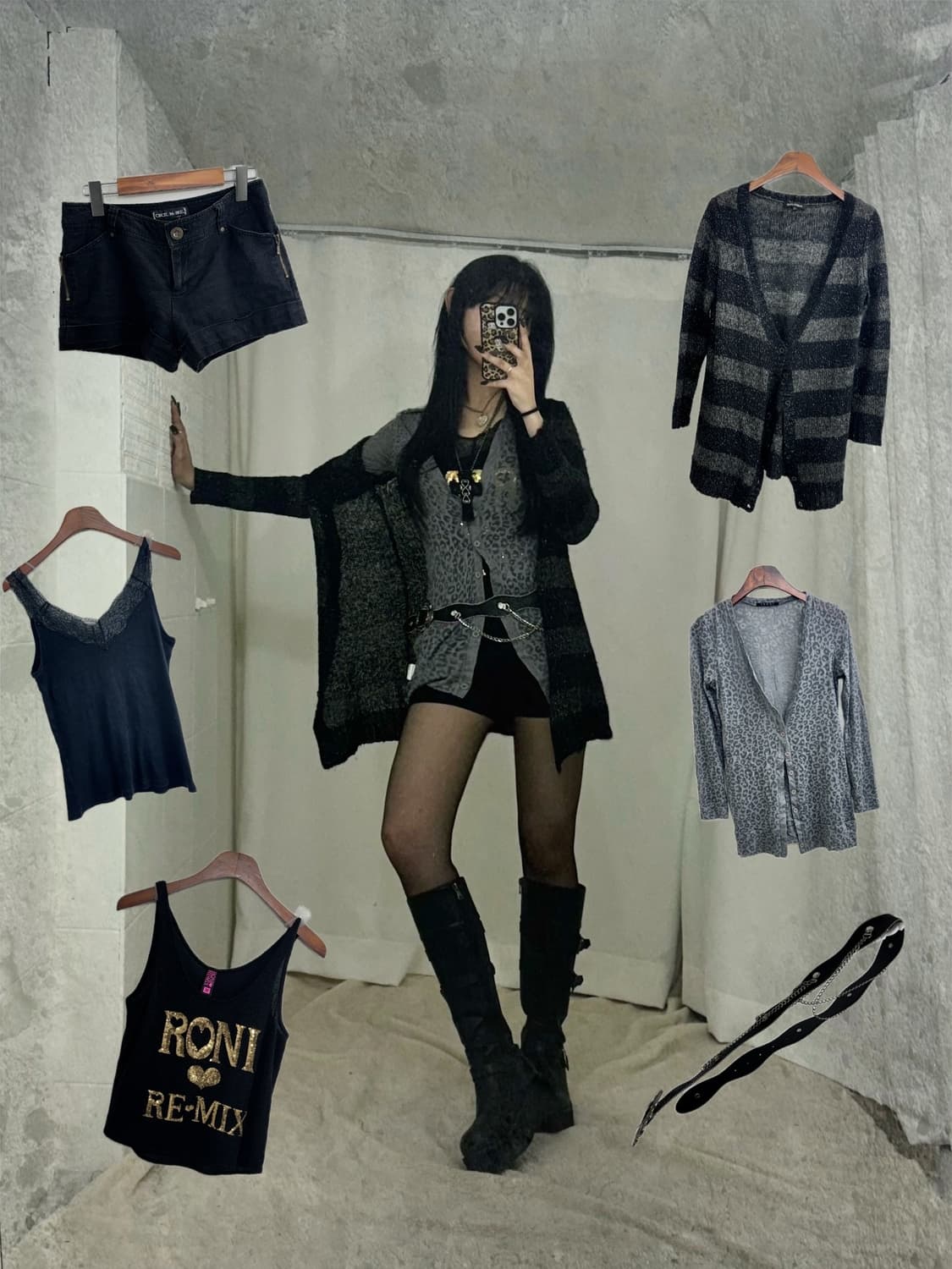 세실맥비 데일리 무채색 갸루 코디세트 상품이미지1
