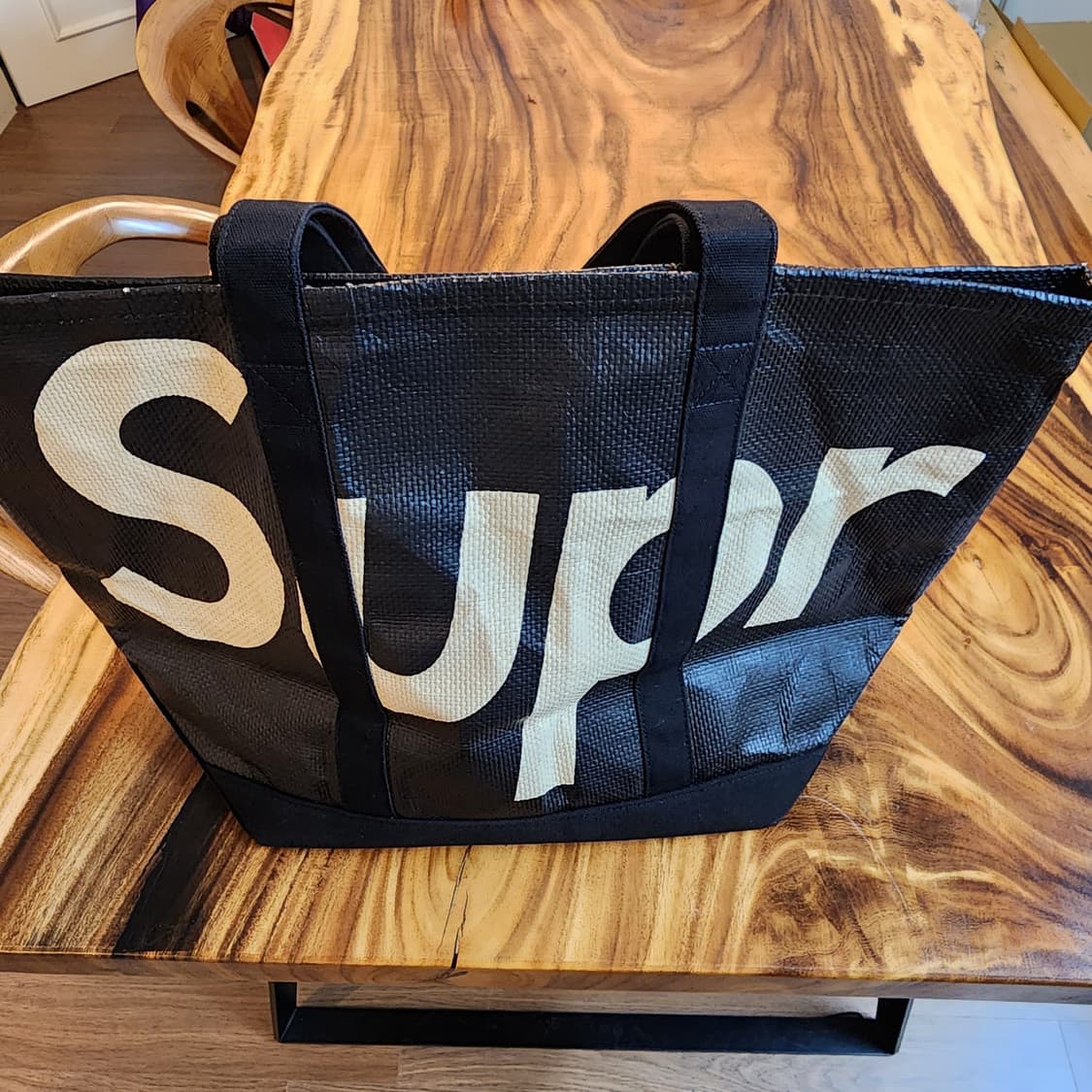 [OS] Supreme 슈프림 라피아 토드백 블랙 20SS 상품이미지8