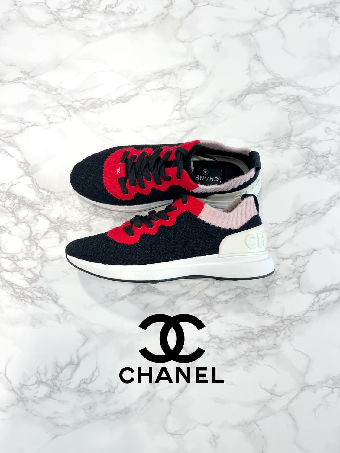 CHANEL 샤넬 니트 스니커즈  상품이미지1