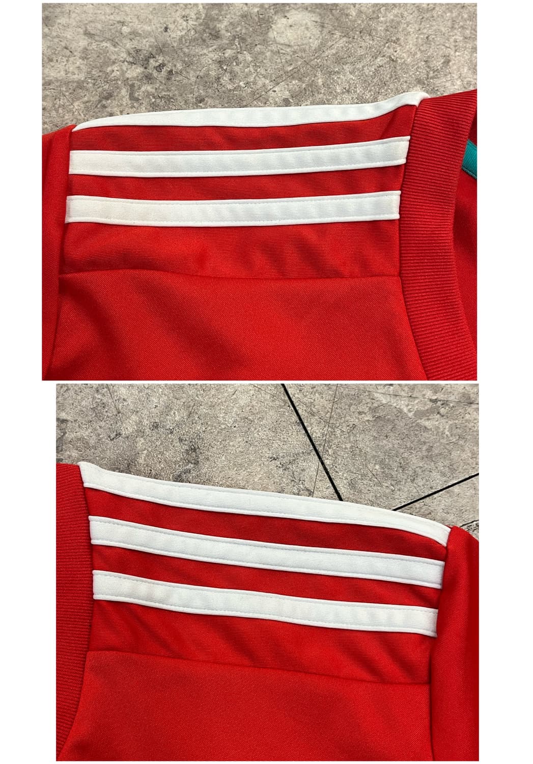 아디다스 브이넥 기능성 반팔티 레드 100 #csz3221 상품이미지6